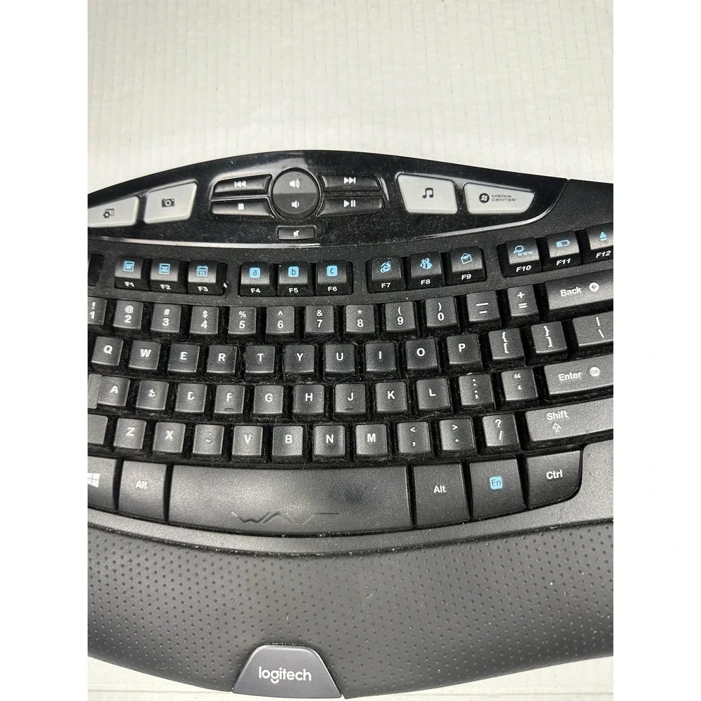 Logitech K350 Ergonomic Keyboard & M510 Mouse W/ Usb Dongle